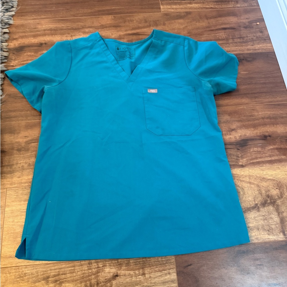 Figs Scrub Catarina Top Teal